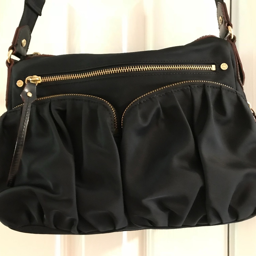 MZ Wallace Paige Bedford Black Nylon Crossbody
